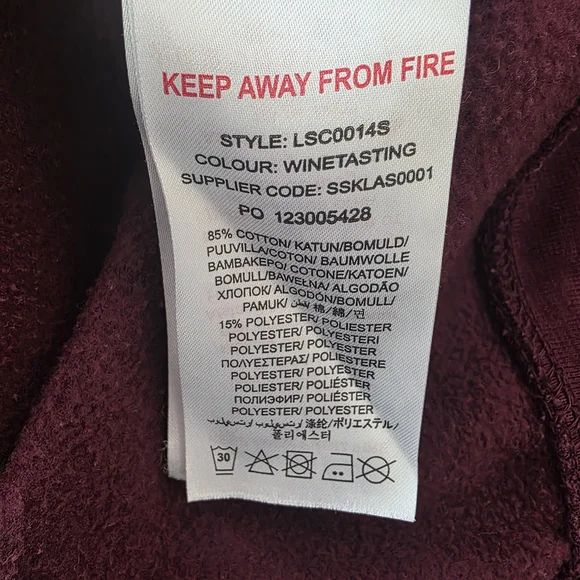 Lyle & Scott Kids Burgundy Zip-Up Hoodie - Picture 8 of 8